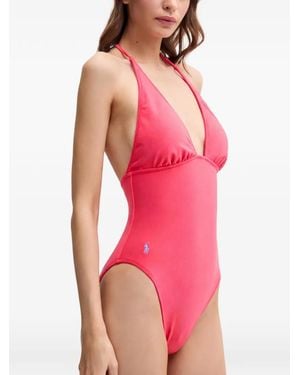 Polo Ralph Lauren Logo-Detail Swimsuit - Red