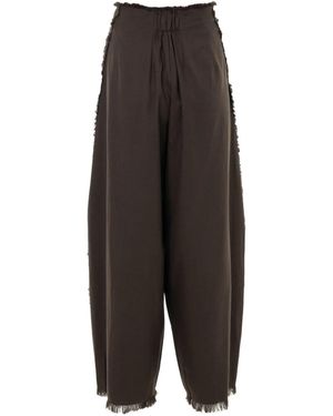 YANGKEHAN Pantaloni Con Frange - Nero
