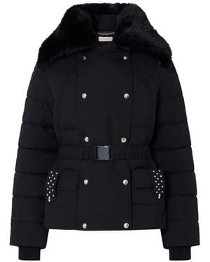 Liu Jo Padded Jacket With Belt - Black