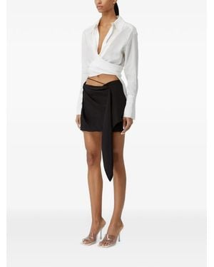 GAUGE81 Sabinas Silk Wrap Shirt - White