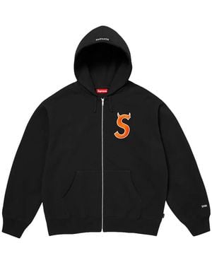 Supreme Devil S Zip Hoodie - Black