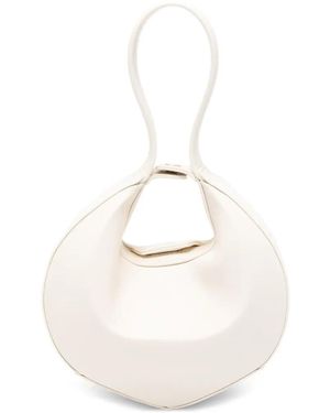 Patrizia Pepe Small Hobo Bangle Tote Bag - White