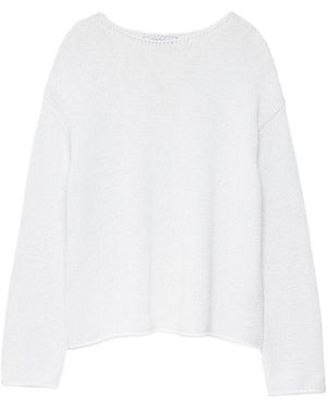 Another Tomorrow Knitted Jumper - White
