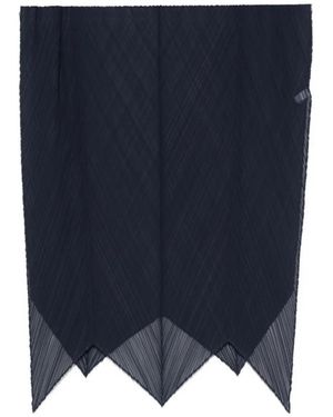 Issey Miyake Pleated Scarf - Blue