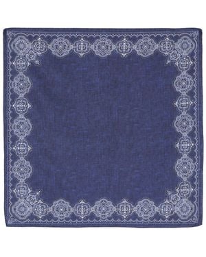 Lady Anne Abstract-Print Handkerchief - Blue