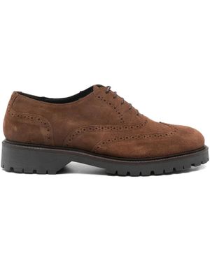 VELA SHOP Lace-Up Oxford Shoes - Brown