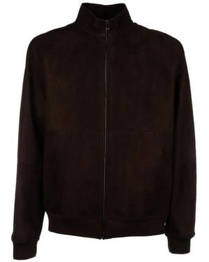 Corneliani Zip-Up Bomber Jacket - Black