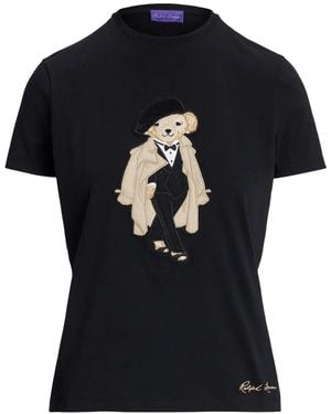 Ralph Lauren Trench Polo Bear Cotton T-Shirt - Black