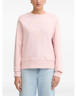 Guess Logo-Embossed Sweater - Red