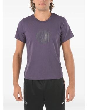 Converse Chuck Taylor Logo-Print T-Shirt - Purple