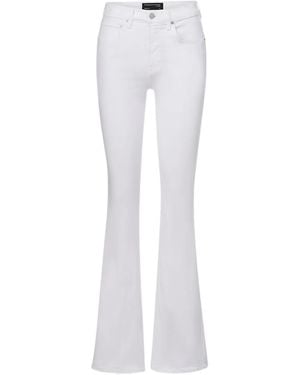 Veronica Beard Flared Jeans Met Vijf Zakken - Wit
