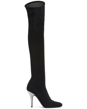 Giuseppe Zanotti Calixtee Cuissarde ブーツ - ブラック