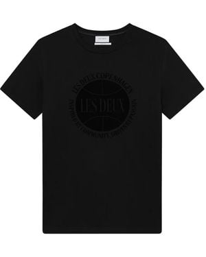 Les Deux グラフィック Tシャツ - ブラック