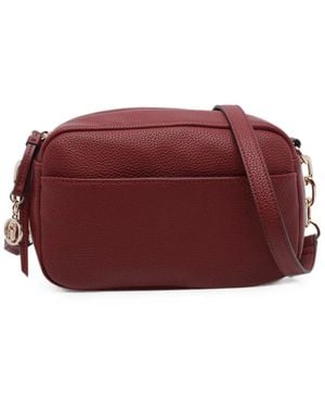 Liu Jo Medium Logo-Plaque Grained-Effect Cross Body Bag - Purple