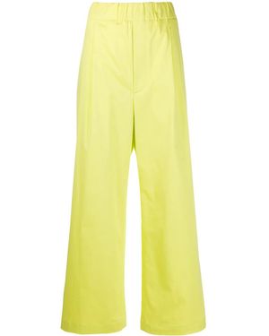 Jejia Elasticated Wide-Leg Trousers - Yellow