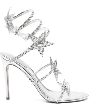 Rene Caovilla 105Mm Cleo Sandals - White