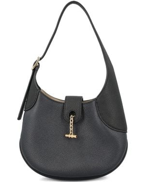 Loro Piana Mini Bobbin Chain-Embellished Shoulder Bag - Black
