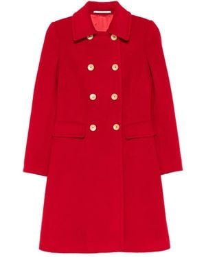 Tagliatore Doppelreihiger Hennie Mantel - Rot
