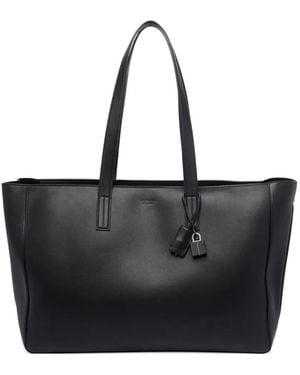 Tom Ford Padlock-detail Leather Tote Bag - ブラック