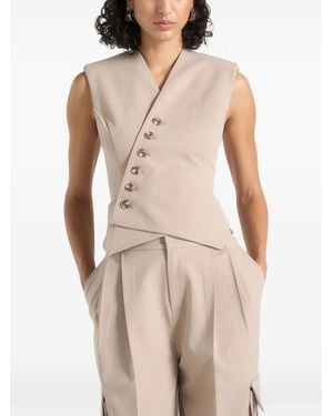 Manière De Voir Chaleco Laurence Cruzado - Neutro
