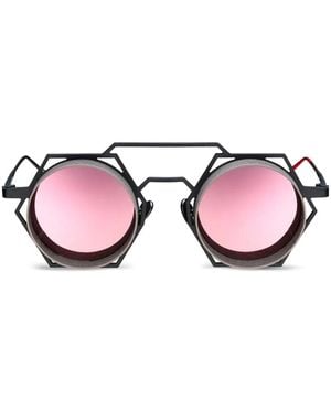 Vysen Eyewear Nk-3 ラウンドフレーム サングラス - ピンク