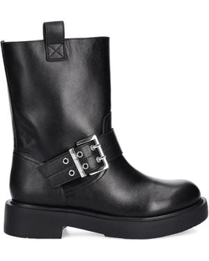 Love Moschino Buckle-Strap Boots - Black