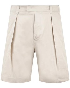 Low Brand Pleated Tailored Shorts - White