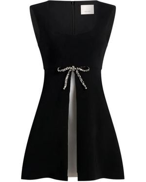 Cinq À Sept Jo Bow Sleeveless Dress - Black