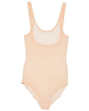 Wolford Scoop-Neck Mesh Bodysuit - White