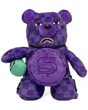 Sprayground Zaino Con Motivo A Quadri - Viola