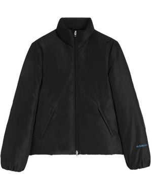 Jil Sander Logo-Print Down Jacket - Black