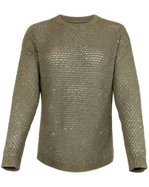 Fabiana Filippi Jersey Con Lentejuelas - Verde