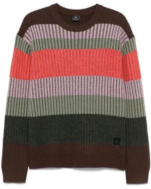 Paul Smith Maglione A Righe - Grigio