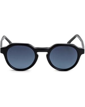 Kaleos Eyehunters Janney Geometric Sunglasses - Blue