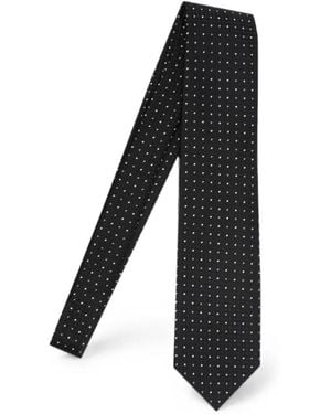 Tom Ford Polka-Dot Silk Tie - Black