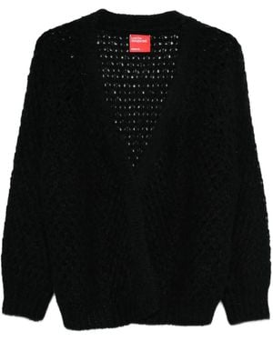 ..,merci V-Neck Knit Cardigan - Black