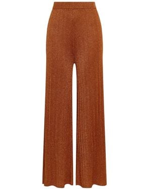 Maliparmi Ribbed-Knit Trousers - Brown