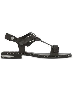 Ash Piper Stud-Embellished Buckle-Strap Sandals - Brown