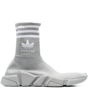 Balenciaga X Adidas Speed ソックススニーカー - グレー