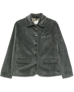 19.61 MILANO Cordjacke Mit Knopfleiste - Grün