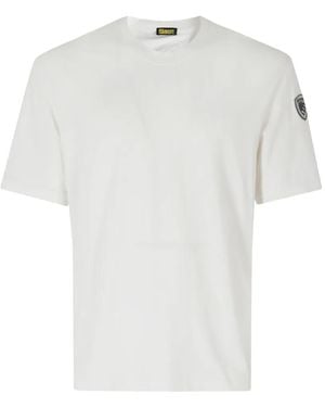 Blauer Hanson Logo-Patch T-Shirt - White