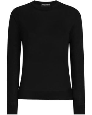 Dolce & Gabbana Long-sleeve Crew-neck Sweater - ブラック