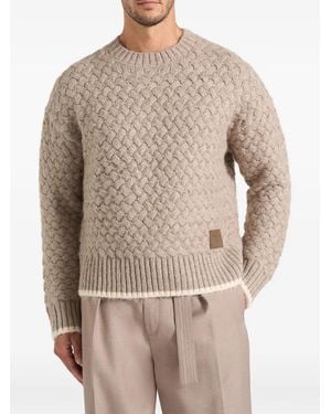 Manière De Voir Pull Soren En Maille Gaufrée - Natural