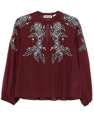 Essentiel Antwerp Floral Embroidered Blouse