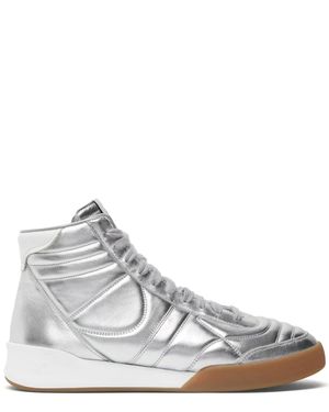 Courreges Club 02 Leather Sneakers - White