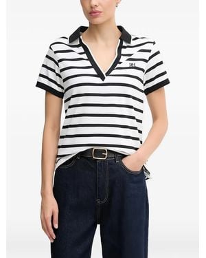 Pedro Del Hierro Madrid Camiseta A Rayas - Azul