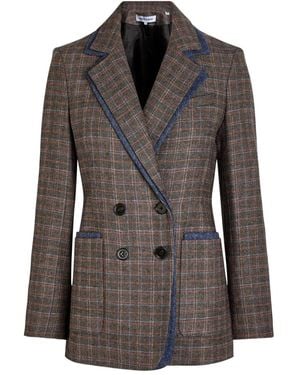 Veronica Beard Blazer Hedi A Cuadros - Negro