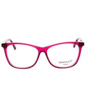 GANT Rectangle-Frame Glasses - Pink