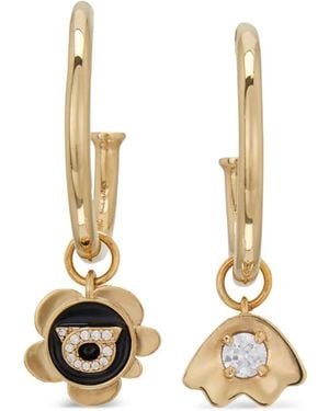 Ferragamo Charm Hoop Earrings - Metallic