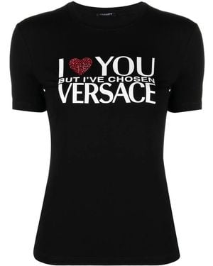 Versace I You But. T-Shirt - Black